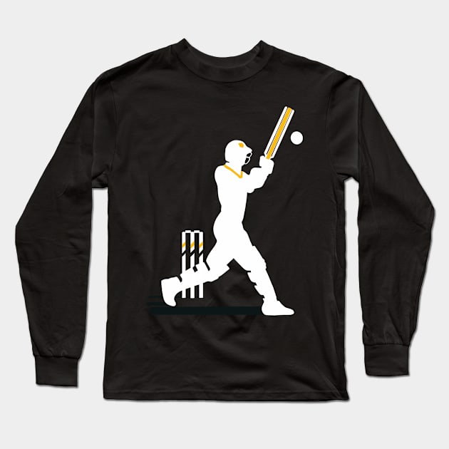 Cricket - Silhouette Dynamic Drawing Long Sleeve T-Shirt by isstgeschichte